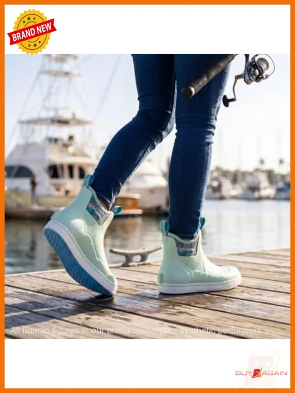 Waterproof Non-Slip Deck Boots for Fishing, Lightweight Neoprene Rubber Ankle